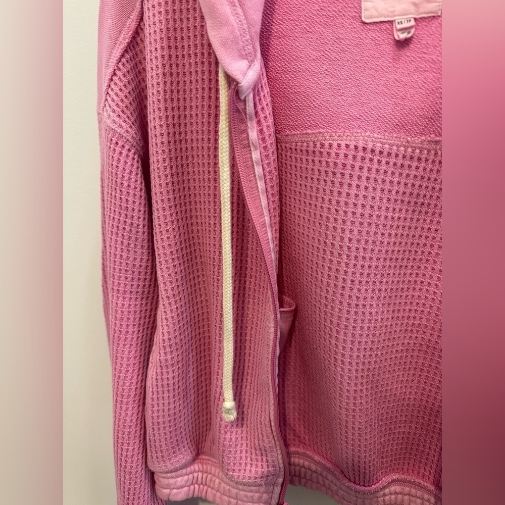 Aerie Cropped Waffle Hoodie - Picture 8 of 13